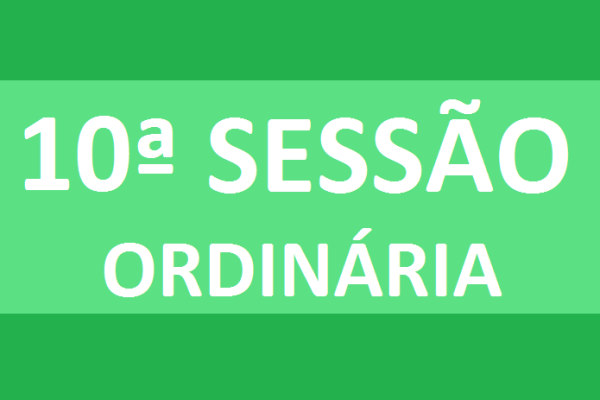 PAUTA 10ª SESSÃO ORDINÁRIA
