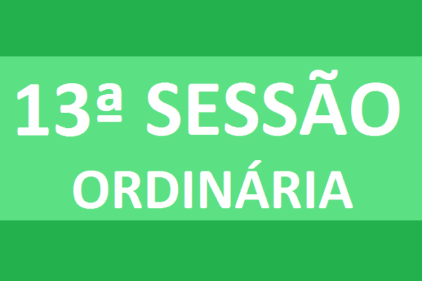 PAUTA 13ª SESSÃO ORDINÁRIA DE 2020