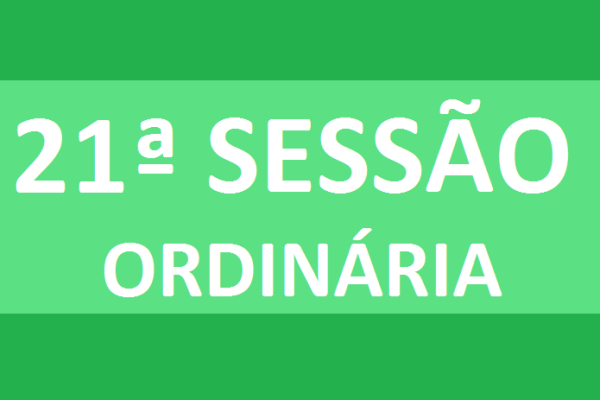PAUTA 21ª SESSÃO ORDINÁRIA DE 2020