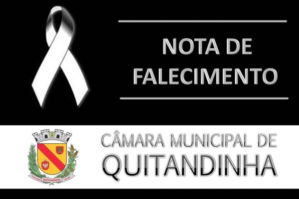 Nota de falecimento do senhor Jurandir Ribas