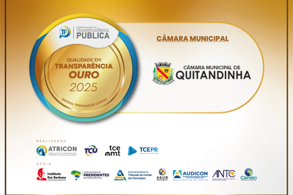 Câmara conquista o Selo Ouro De Transparência