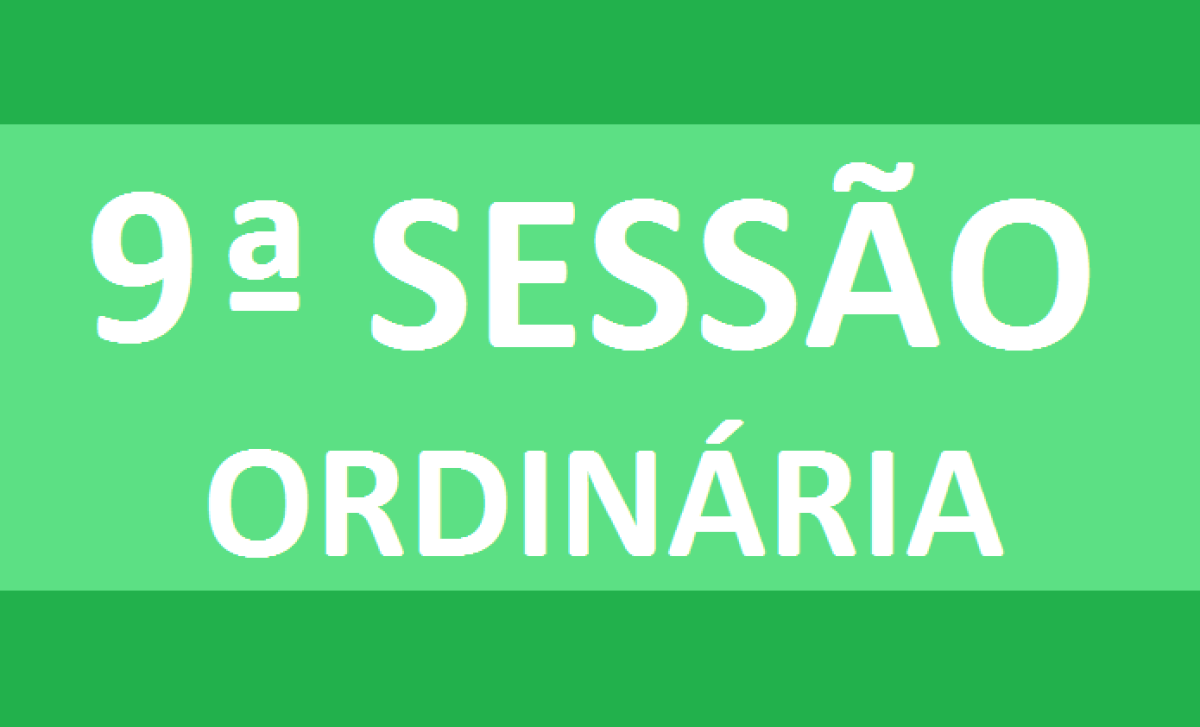 PAUTA 9ª SESSÃO ORDINÁRIA
