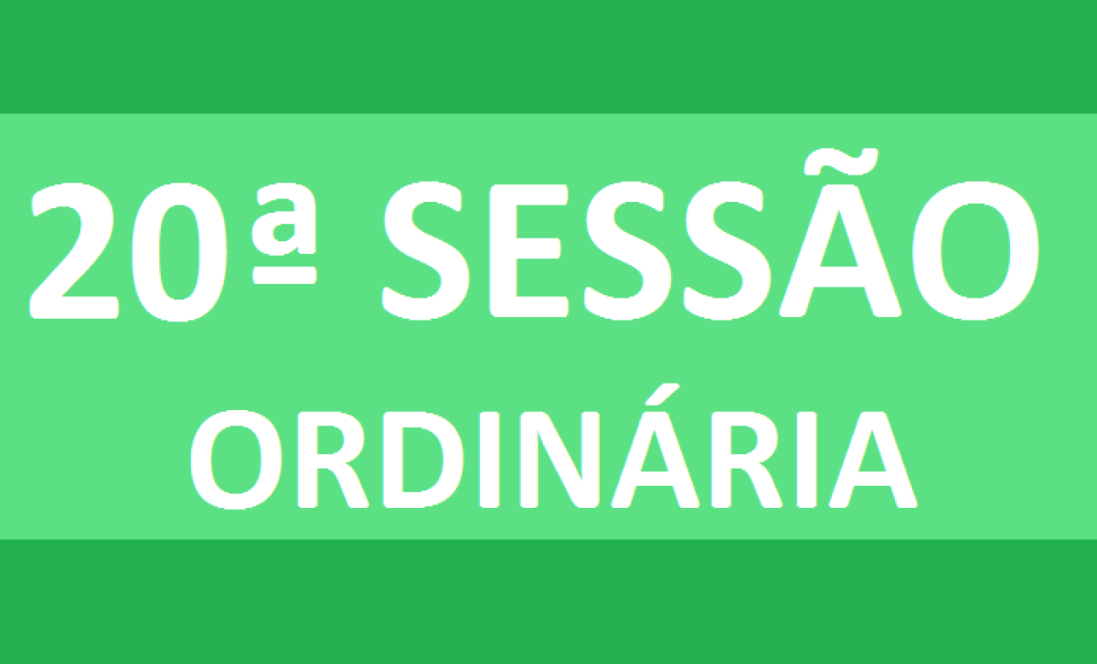 PAUTA 20ª SESSÃO ORDINÁRIA