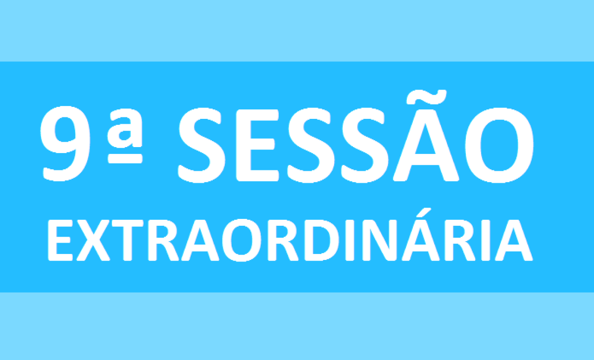 PAUTA 09ª SESSÃO EXTRAORDINÁRIA DE 2020