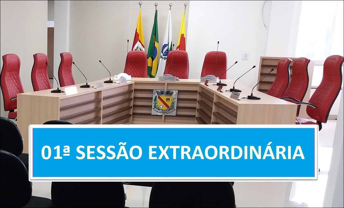 PAUTA 01ª SESSÃO EXTRAORDINÁRIA DE 2024