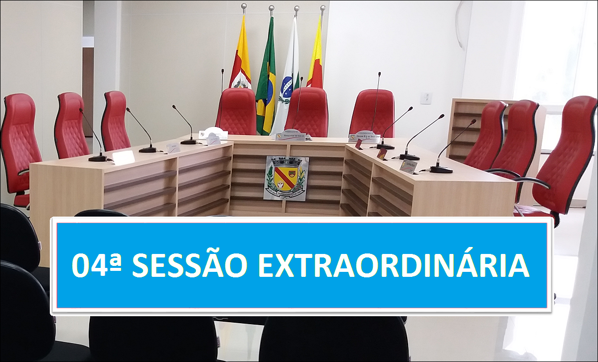 PAUTA 04ª SESSÃO EXTRAORDINÁRIA DE 2025