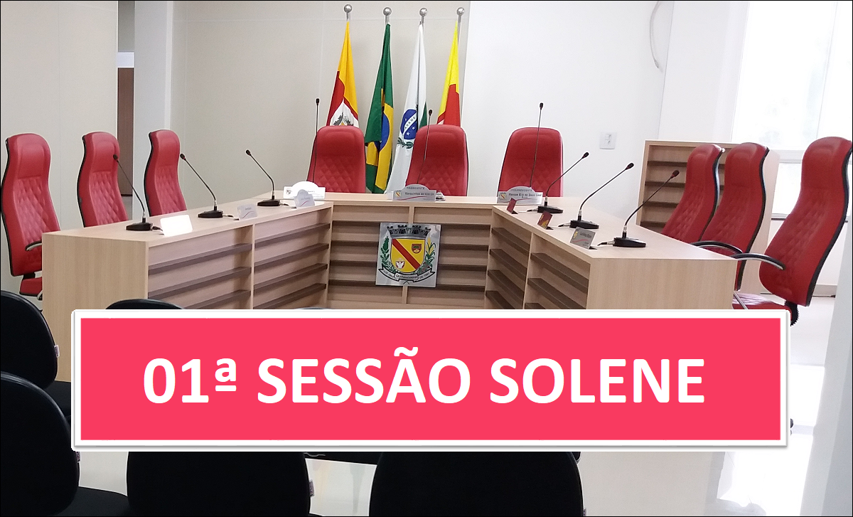 PAUTA 01ª SESSÃO SOLENE DE 2025